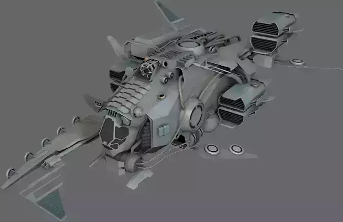 Pirate Ship MS Low-poly 3D model