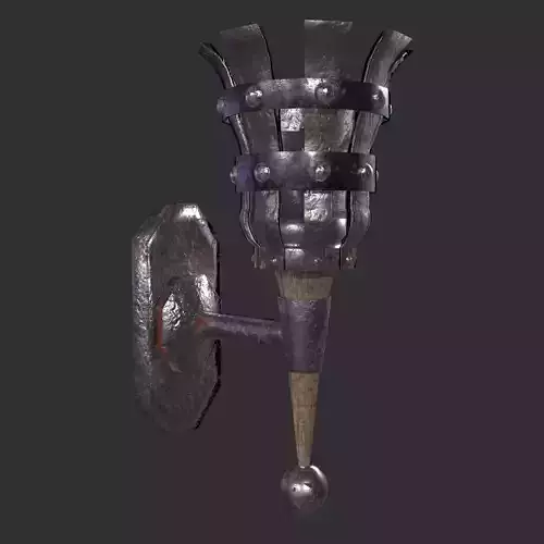 Wall Sconce Free low-poly 3D model