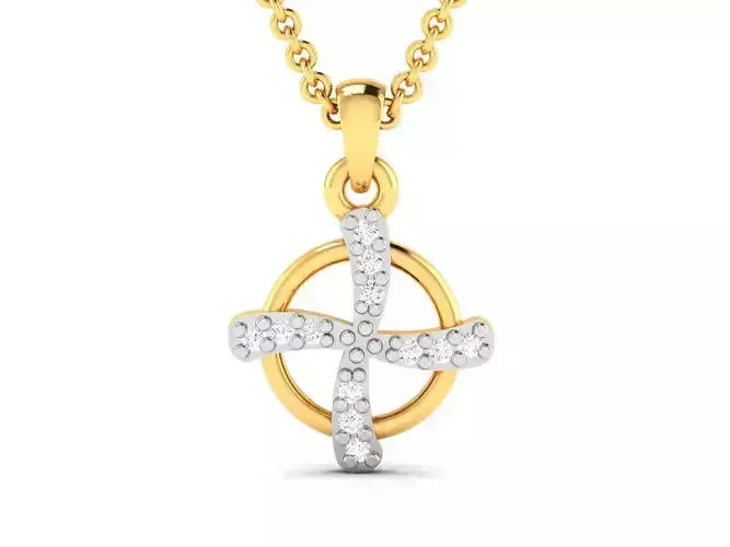 Women pendant 3dm render detail