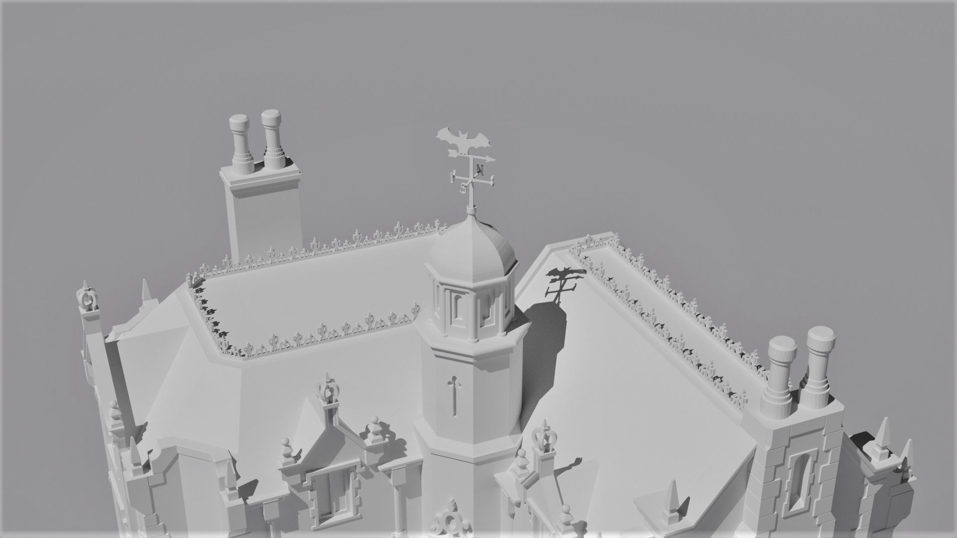 Haunted Mansion Magic Kingdom Replica 3D print model_5