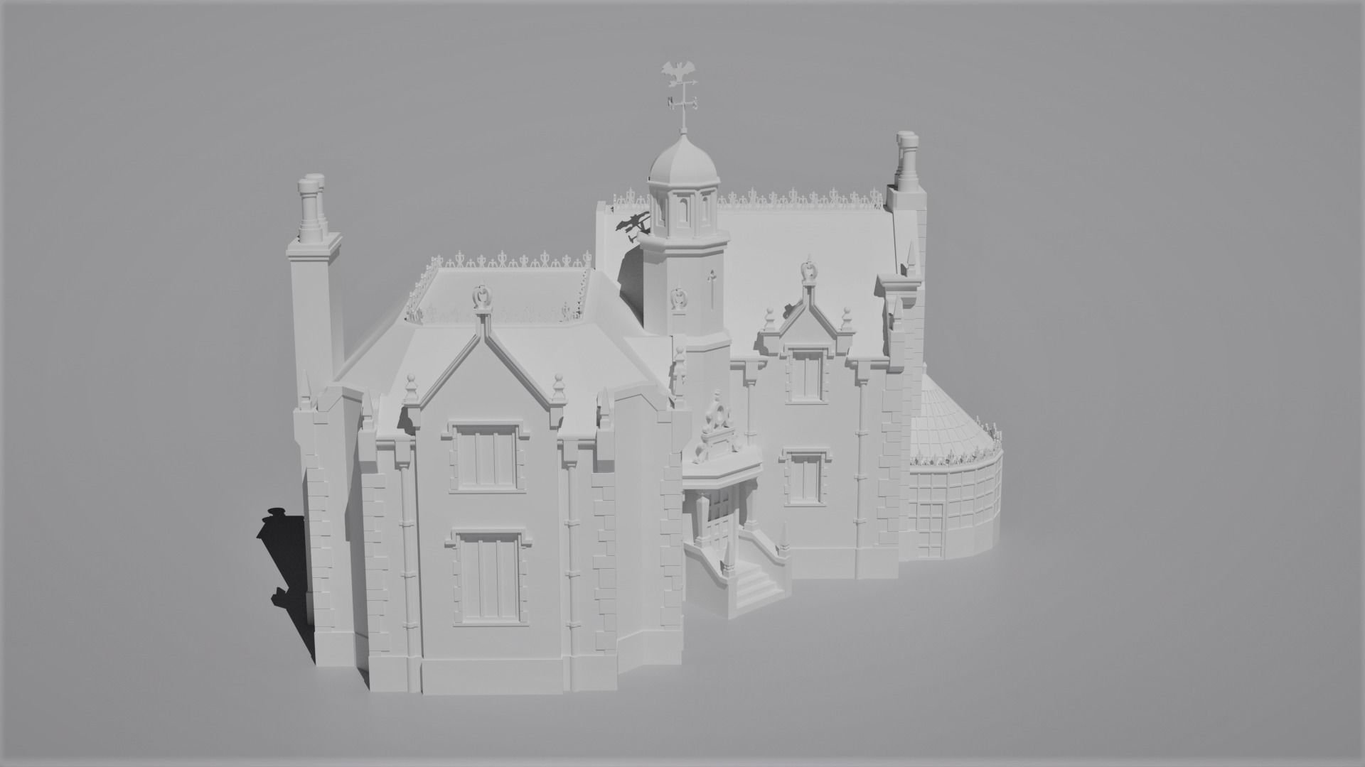 Haunted Mansion Magic Kingdom Replica 3D print model_3