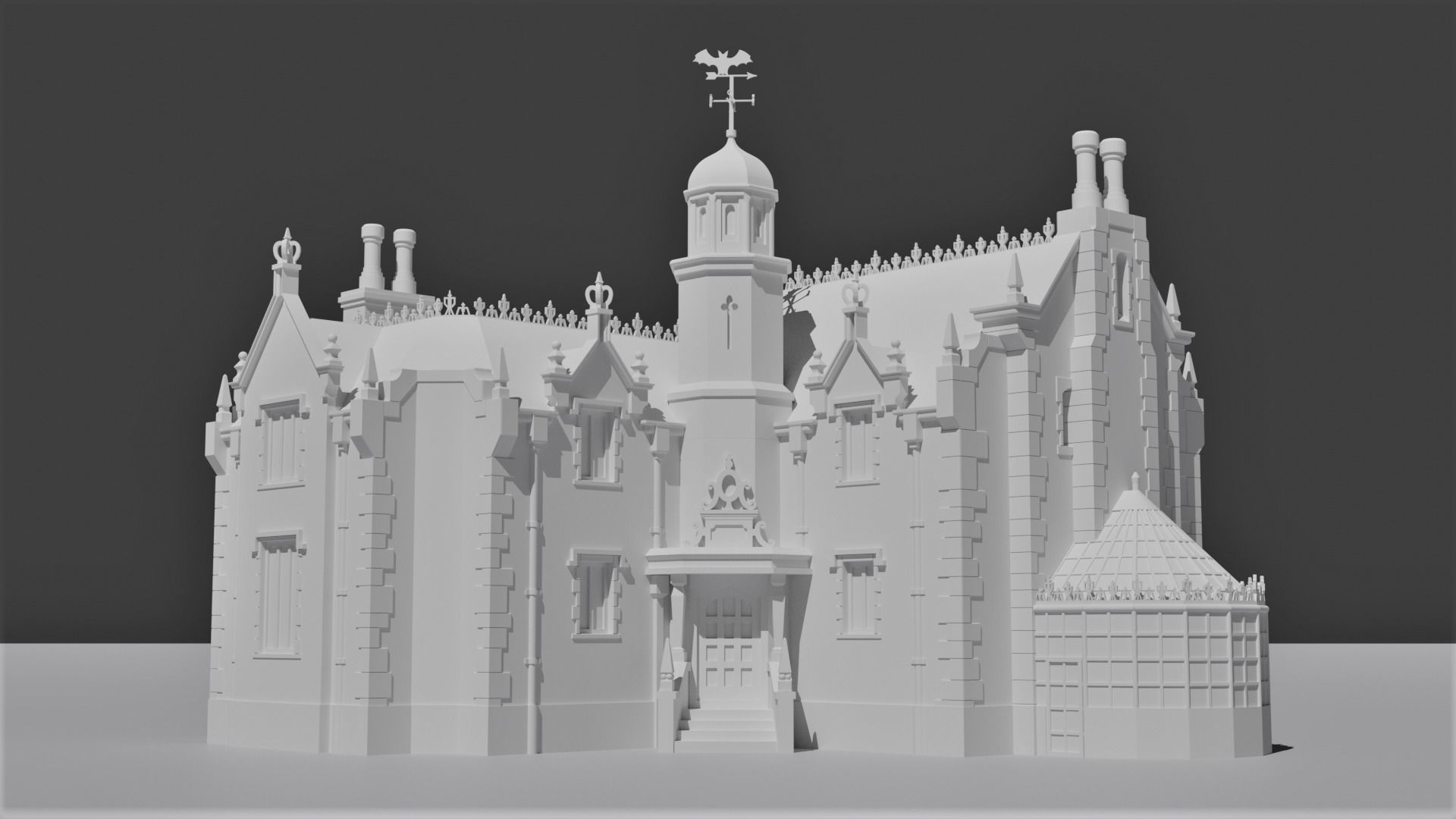 Haunted Mansion Magic Kingdom Replica 3D print model_2