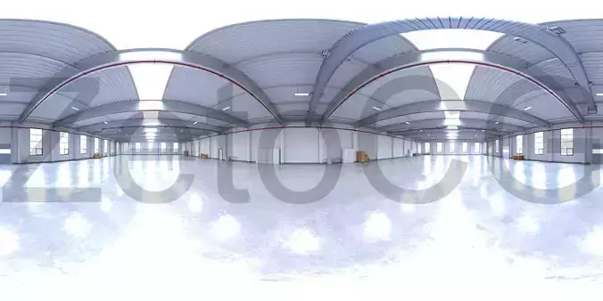 HDRI - Industrial Warehouse Interior 12 Texture