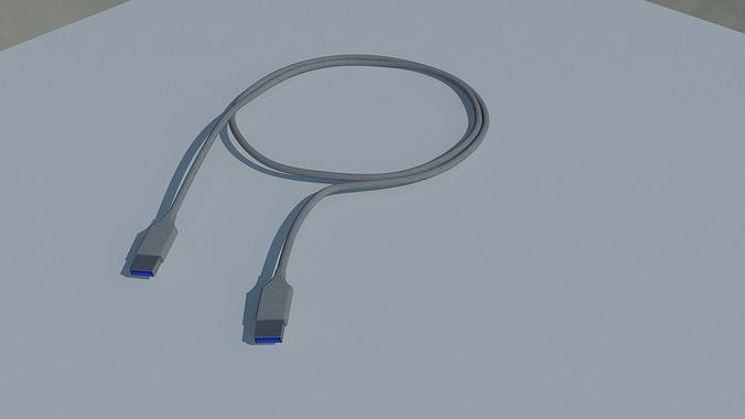 USB cable Free 3D model