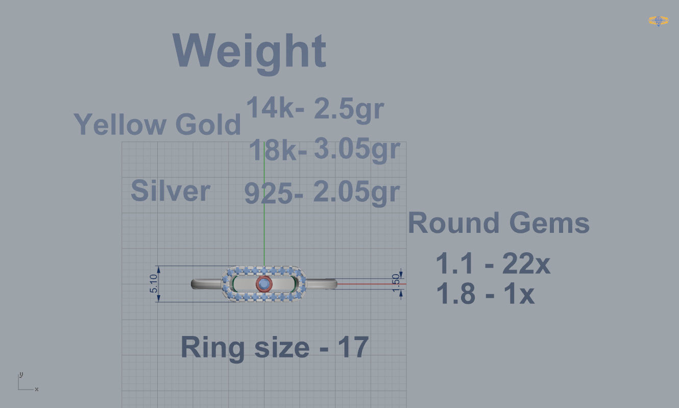 Messika Move Ring 3D print model_3