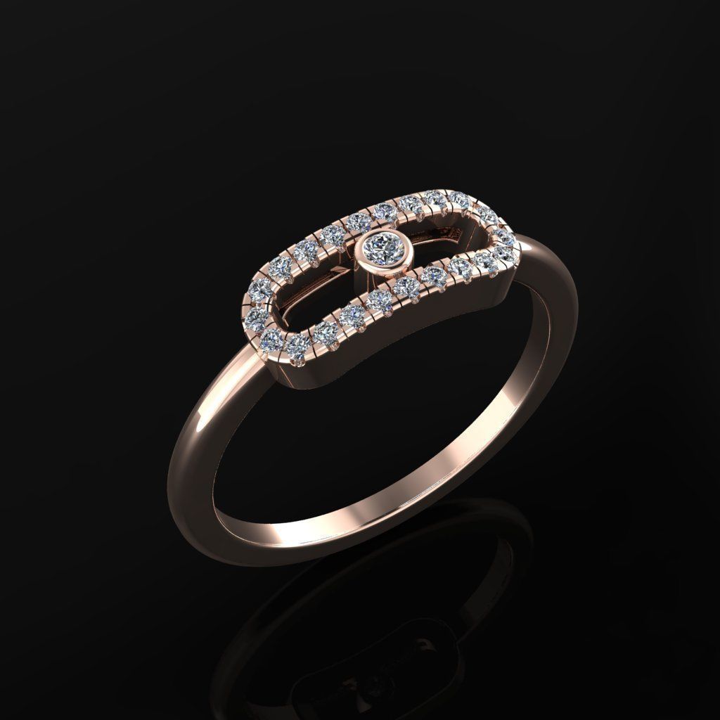 Messika Move Ring 3D print model_1