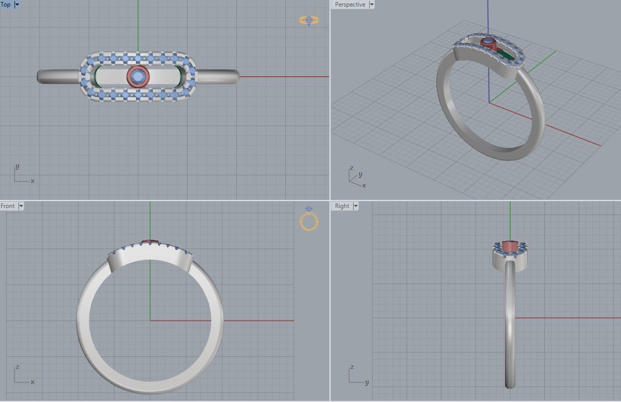 Messika Move Ring 3D print model_5