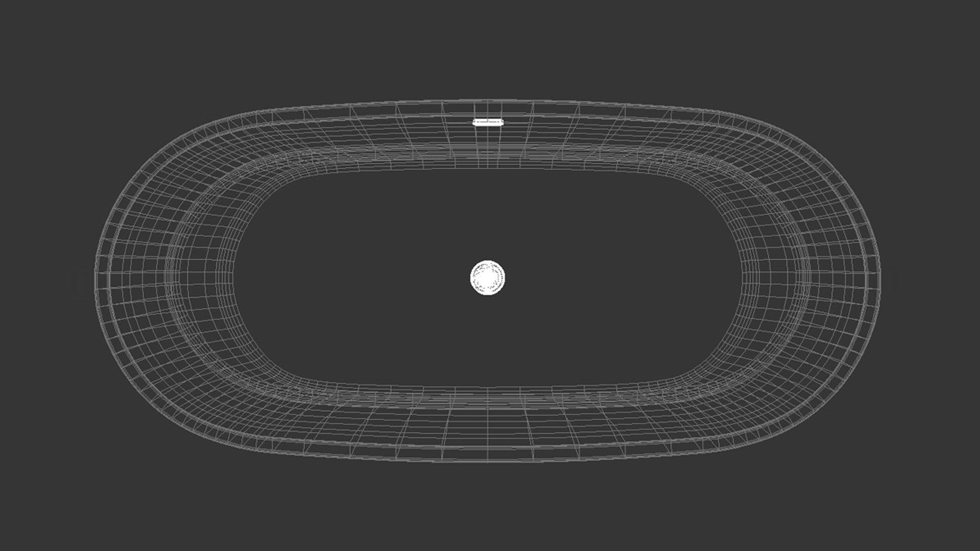 Freestanding oval bathtub with floor-mounted tap 2 3D model_14