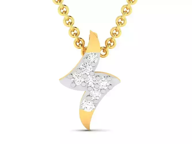 Women pendant 3dm render detail