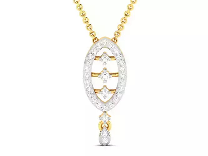 Women pendant 3dm render detail