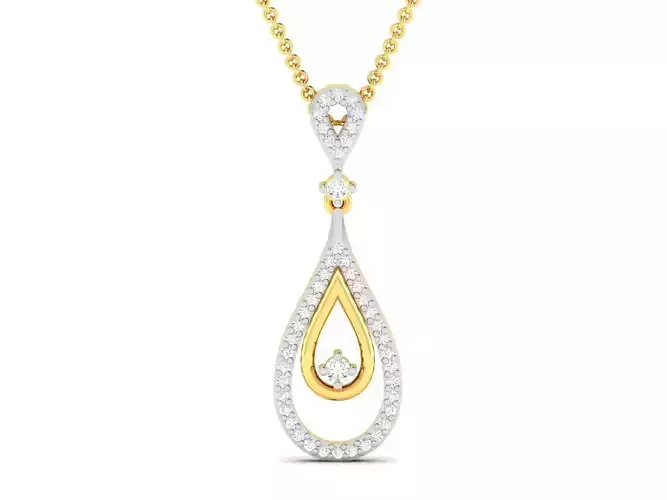 Women pendant 3dm render detail