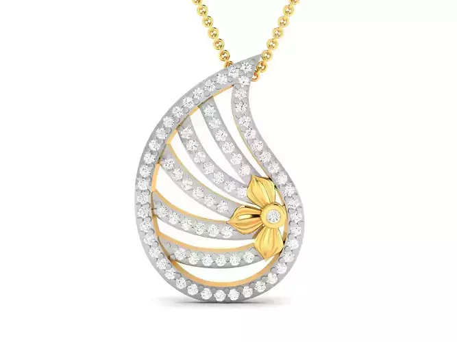 Women pendant 3dm render detail