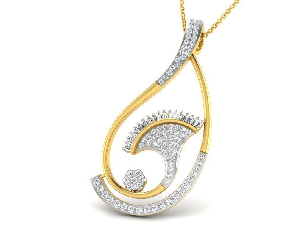 Women pendant 3dm render detail 3D print model_7