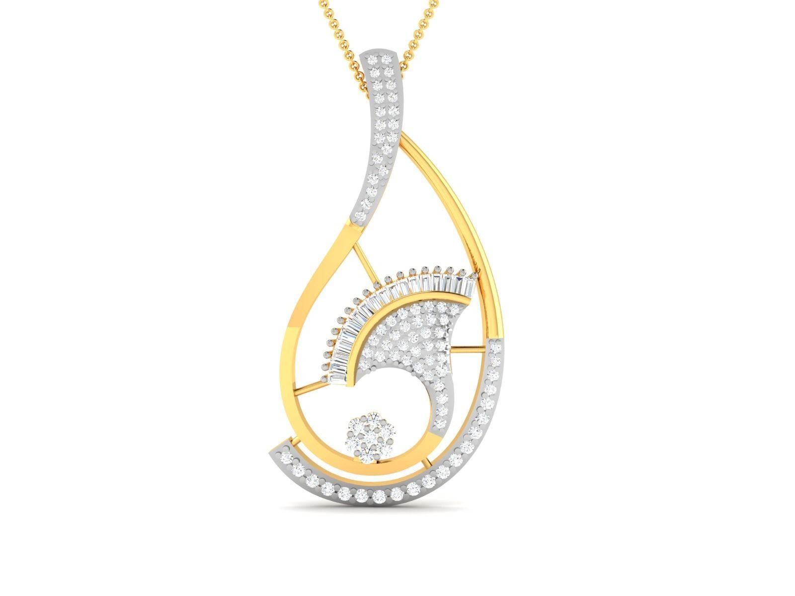 Women pendant 3dm render detail 3D print model_3