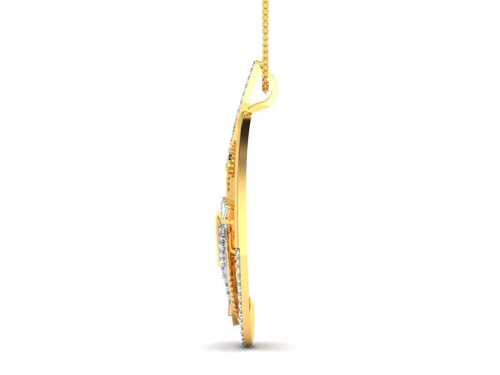 Women pendant 3dm render detail 3D print model_5