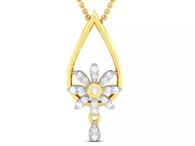 Women pendant 3dm render detail