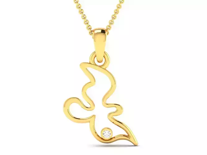 Women pendant 3dm render detail 3D print model
