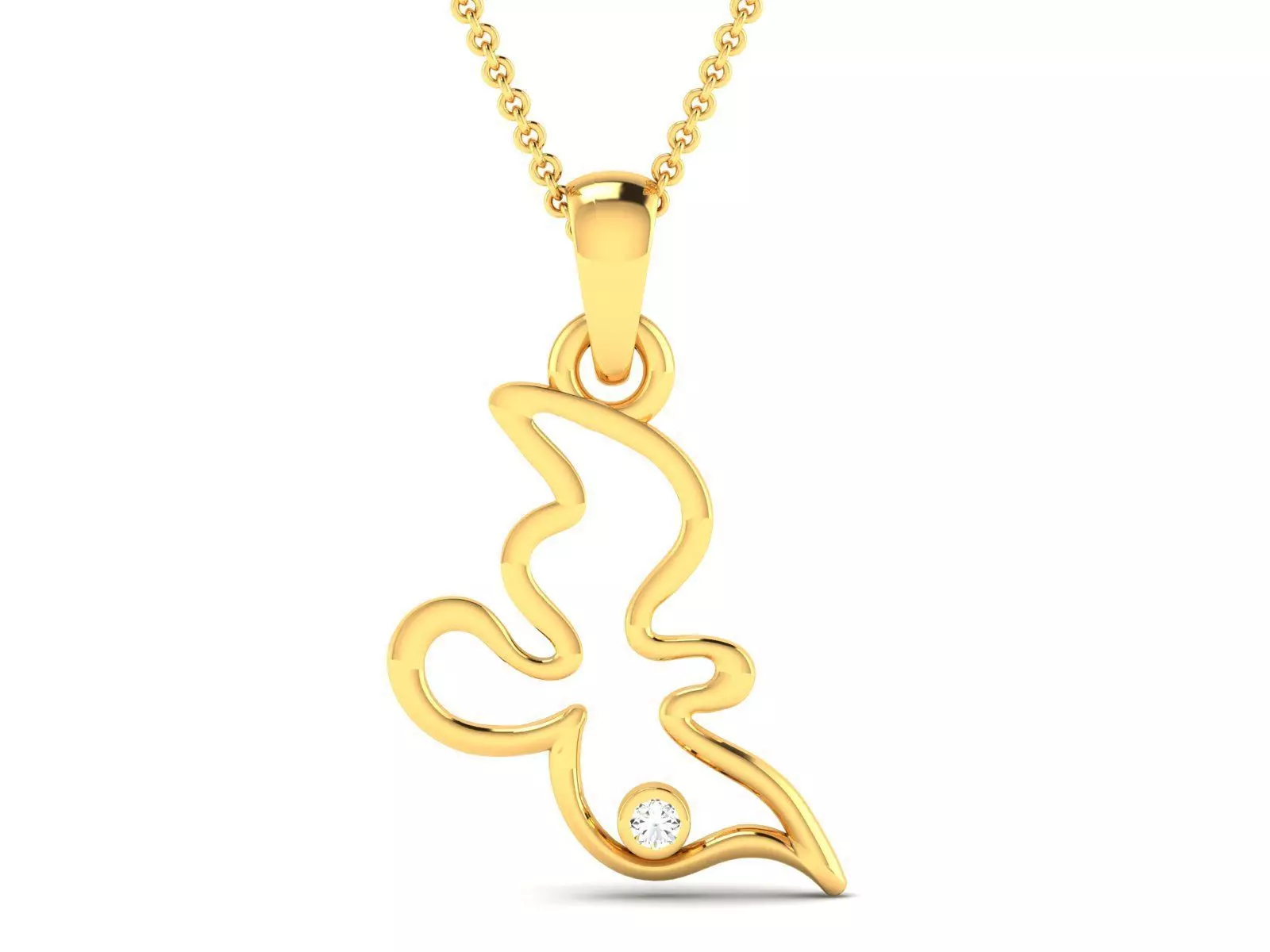Women pendant 3dm render detail 3D print model