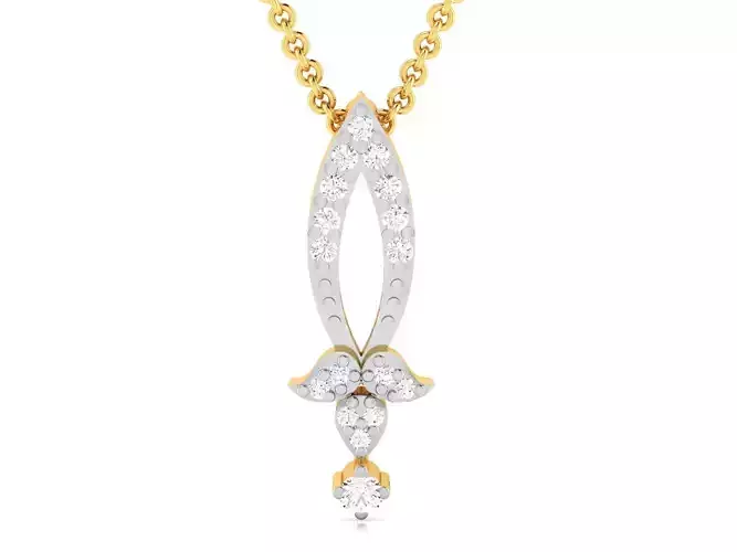 Women pendant 3dm render detail