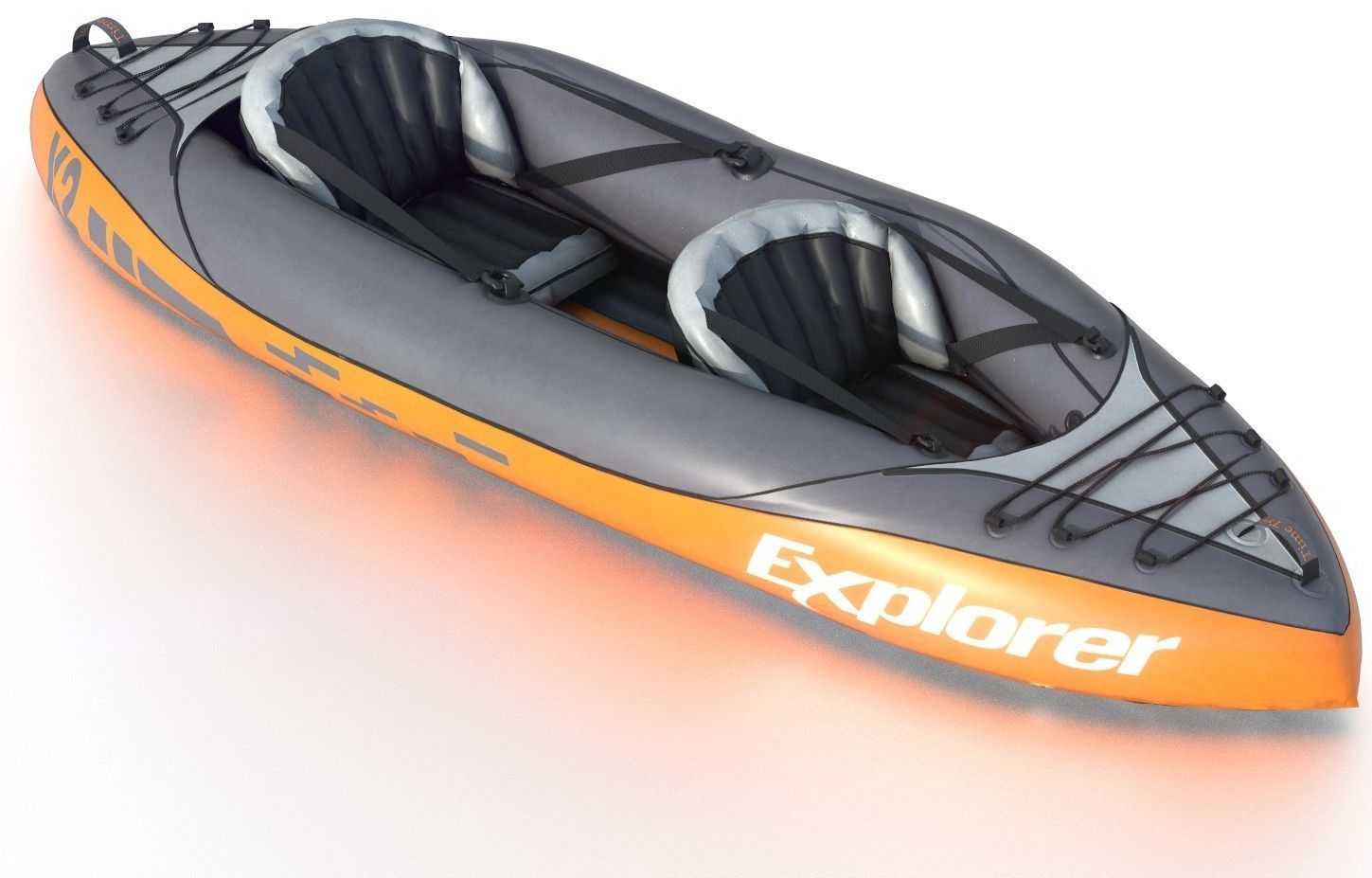 KAYAK explorer inflatable with two seats 3D model_2