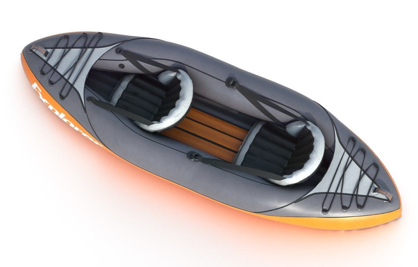KAYAK explorer inflatable with two seats 3D model_3