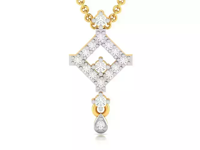 Women pendant 3dm render detail