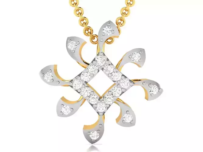 Women pendant 3dm render detail