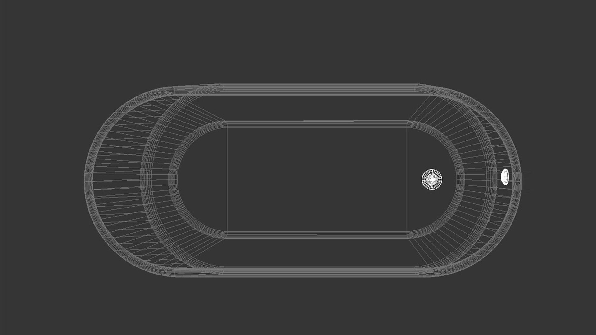 Freestanding oval bathtub with floor-mounted tap 4 3D model_14