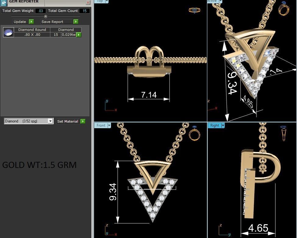 Women pendant 3dm render detail 3D print model_1