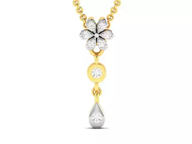 Women pendant 3dm render detail