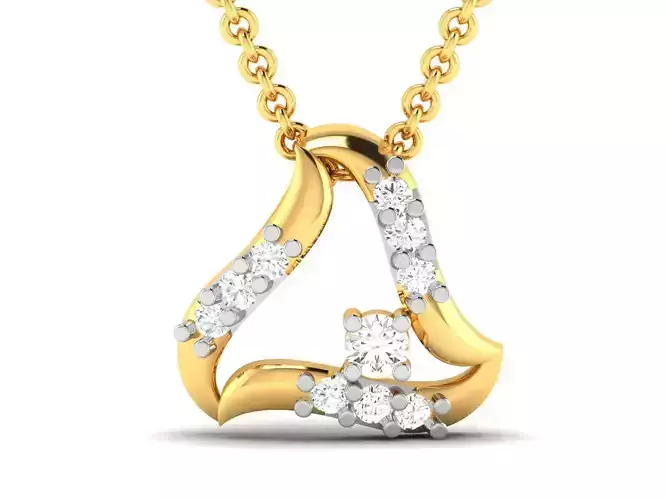 Women pendant 3dm render detail