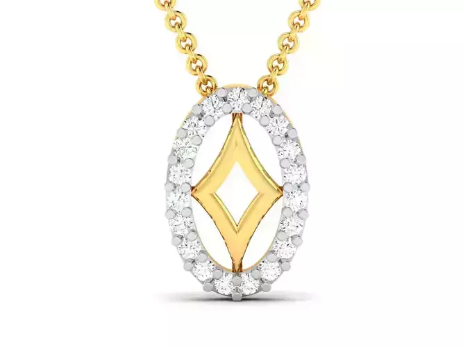 Women pendant 3dm render detail