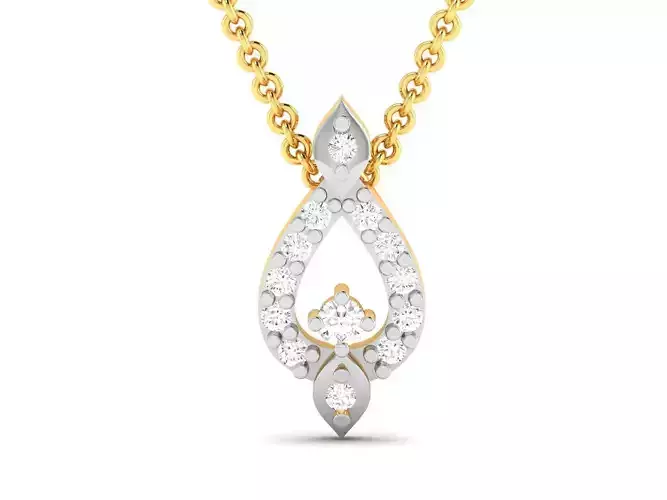 Women pendant 3dm render detail