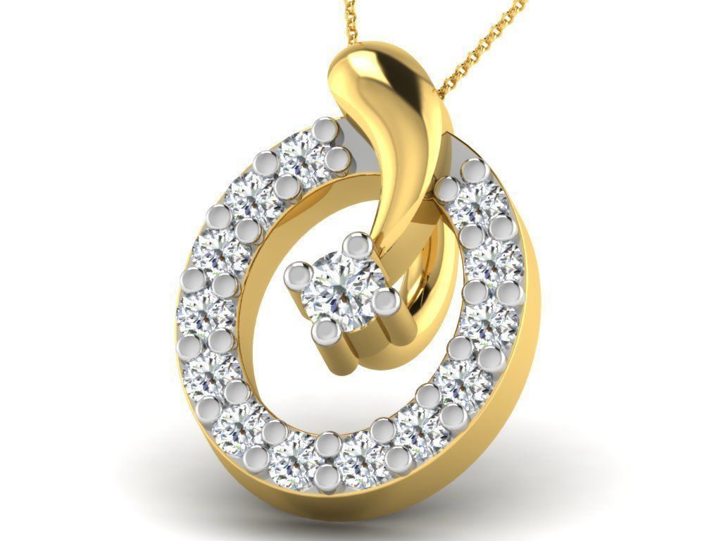 Women pendant 3dm render detail 3D print model_7