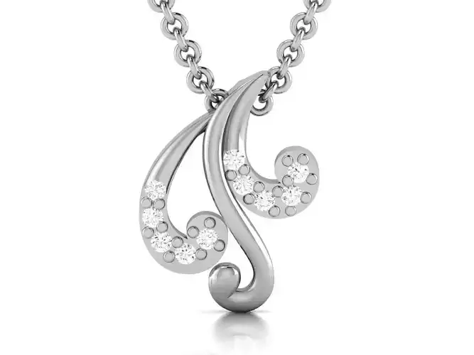 Women pendant 3dm render detail