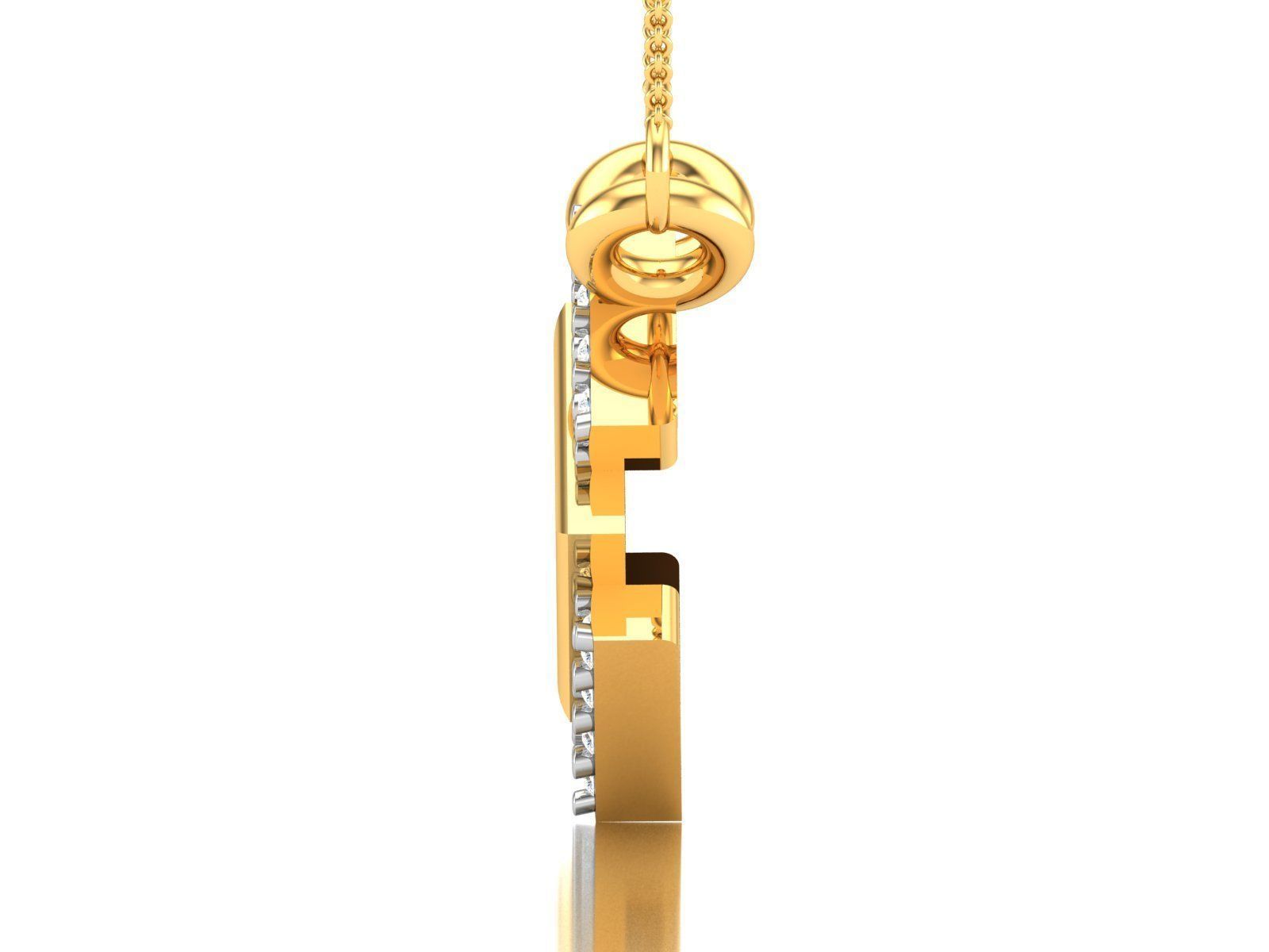 Women necklace 3dm render detail 3D print model_5