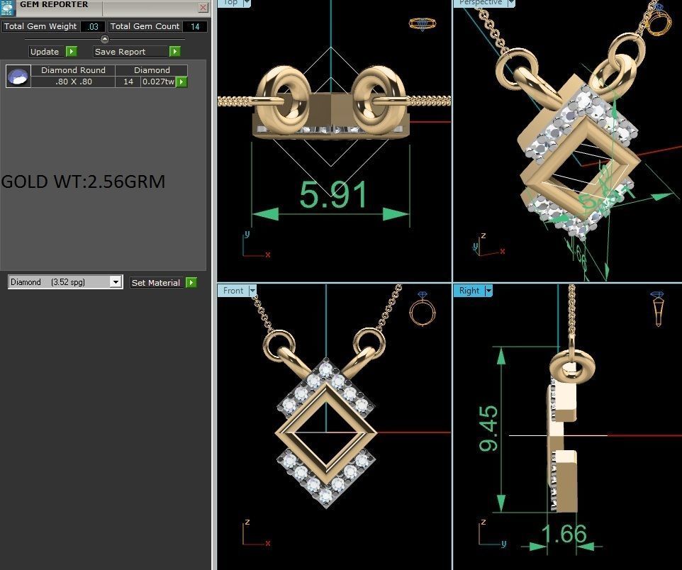 Women necklace 3dm render detail 3D print model_1