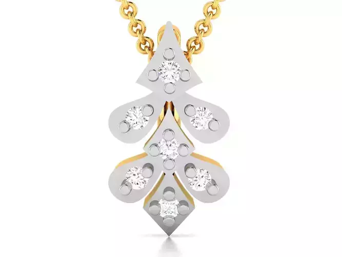 Women pendant 3dm render detail