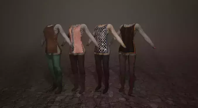 Medieval female Warrior clothes