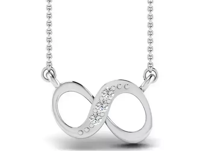 Women Infinity necklace 3dm render detail 3D print model