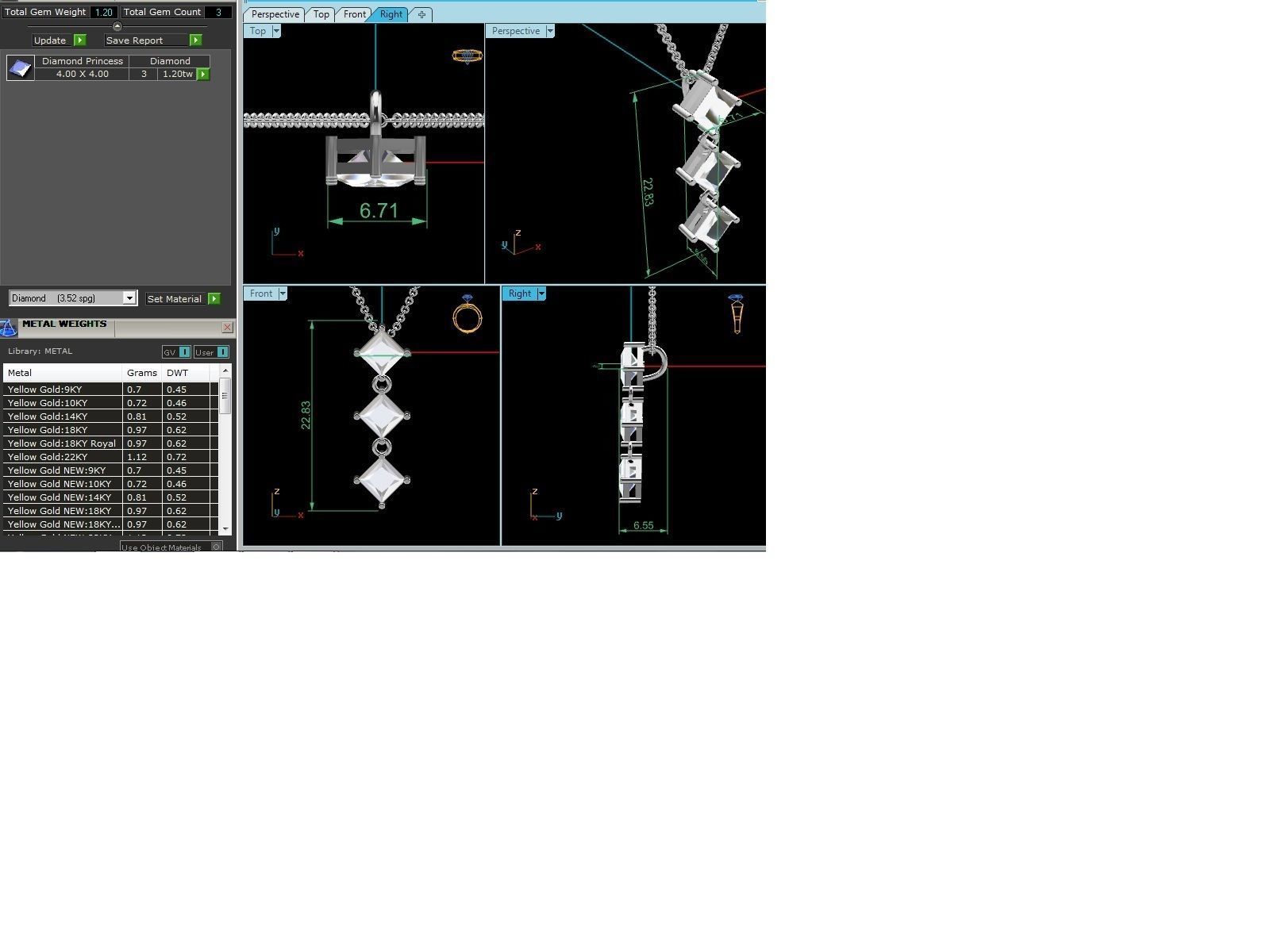 Women pendant 3dm render detail 3D print model_1