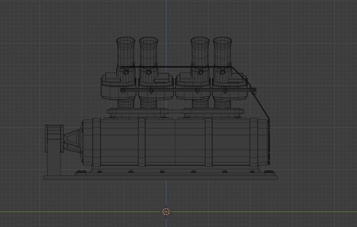 Supercharger type A Low-poly 3D model_11