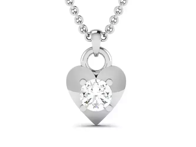 Women heart pendant 3dm render detail 3D print model