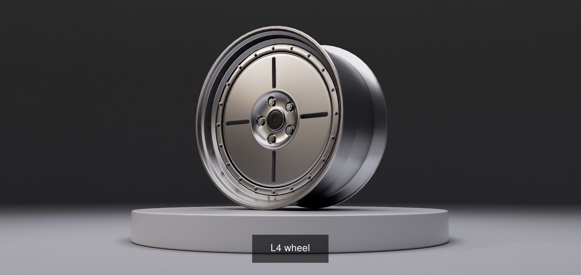 Retro deepdish wheel pack 3D Model Collection_5