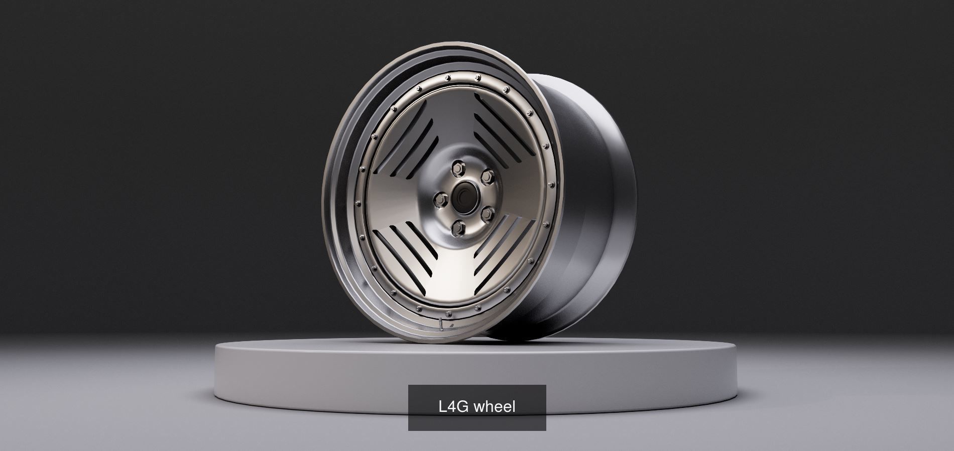 Retro deepdish wheel pack 3D Model Collection_7