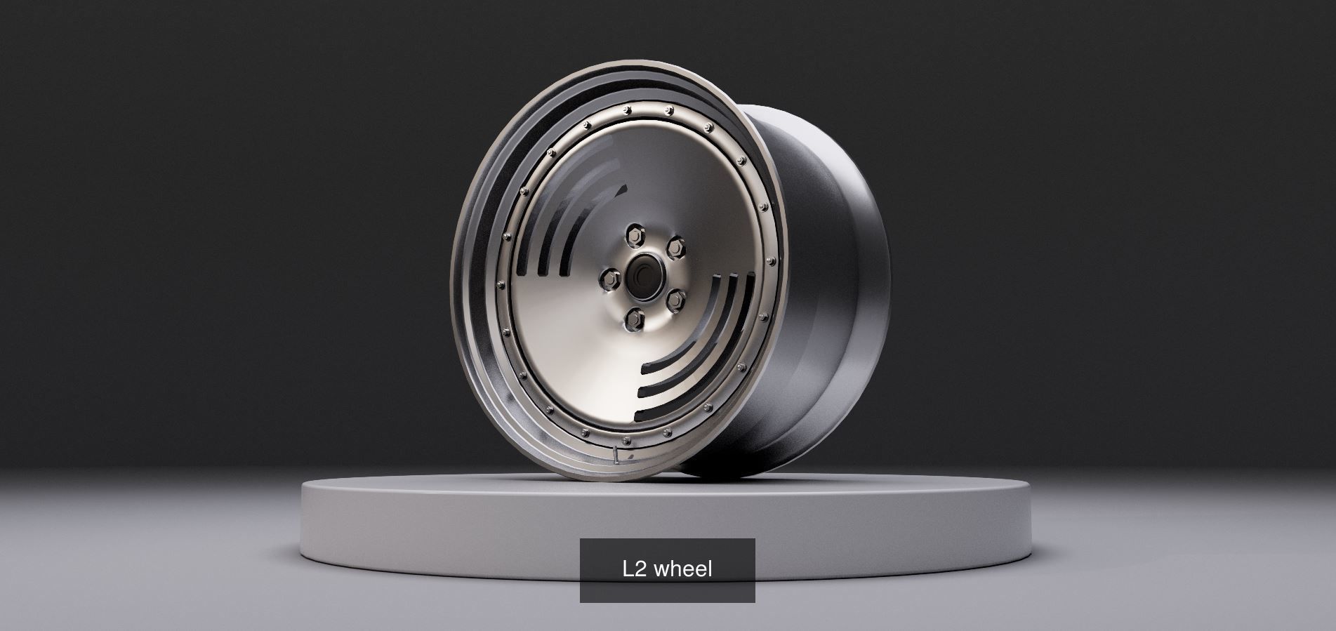 Retro deepdish wheel pack 3D Model Collection_6