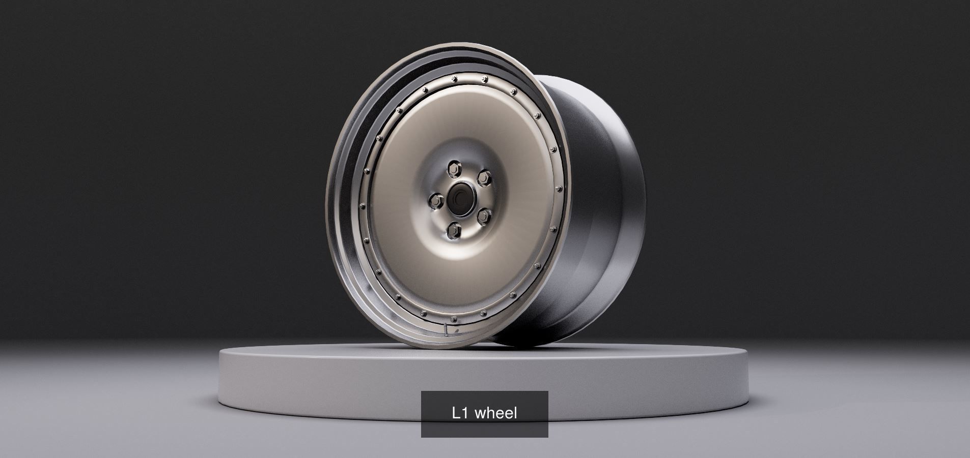 Retro deepdish wheel pack 3D Model Collection_4