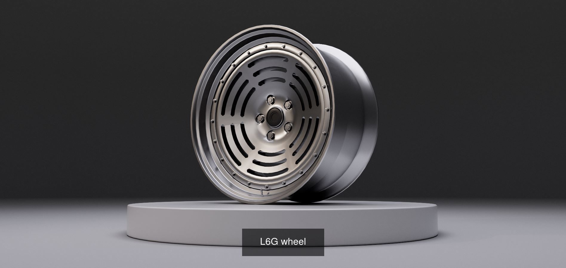 Retro deepdish wheel pack 3D Model Collection_9