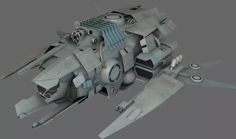 Superiority Fighter MS Low-poly 3D model_0