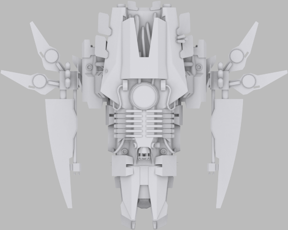 Superiority Fighter MS Low-poly 3D model_2